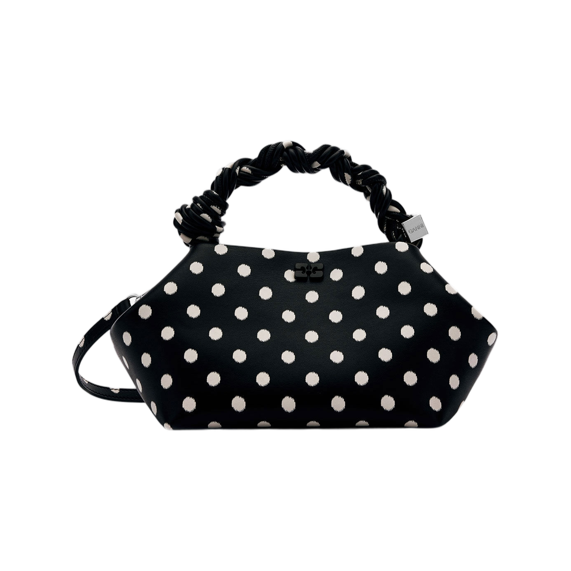가니 폴카 닷 스몰 보우백 블랙(Ganni Polka Dot Small Bou Bag Black)
