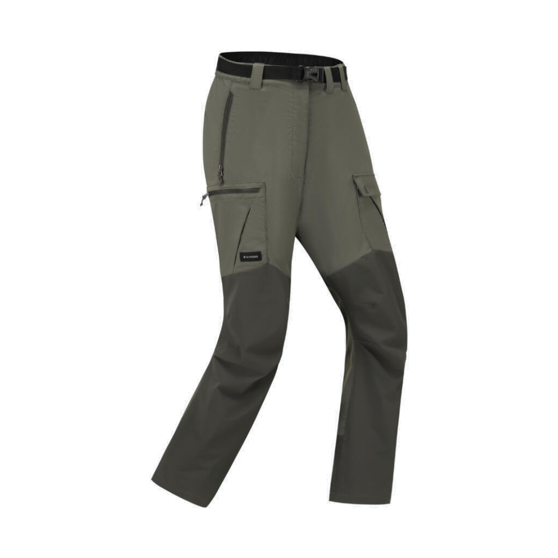8938199 DECATHLON Women's Backpacking Pants MT500 Ash Khaki Brown