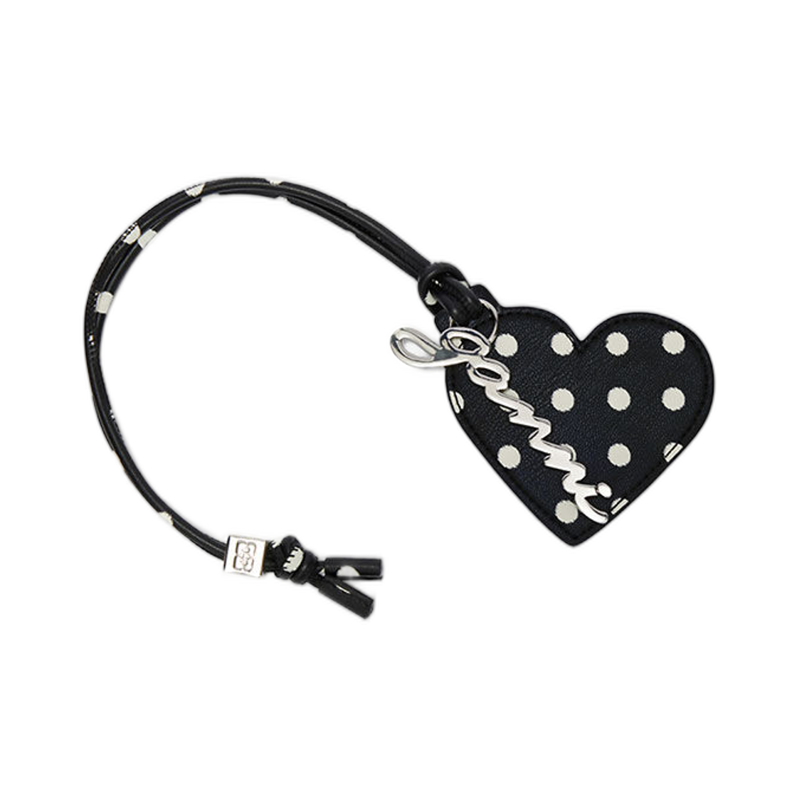 가니 하트 미러 닷 블랙(Ganni Heart Mirror Dots Black)