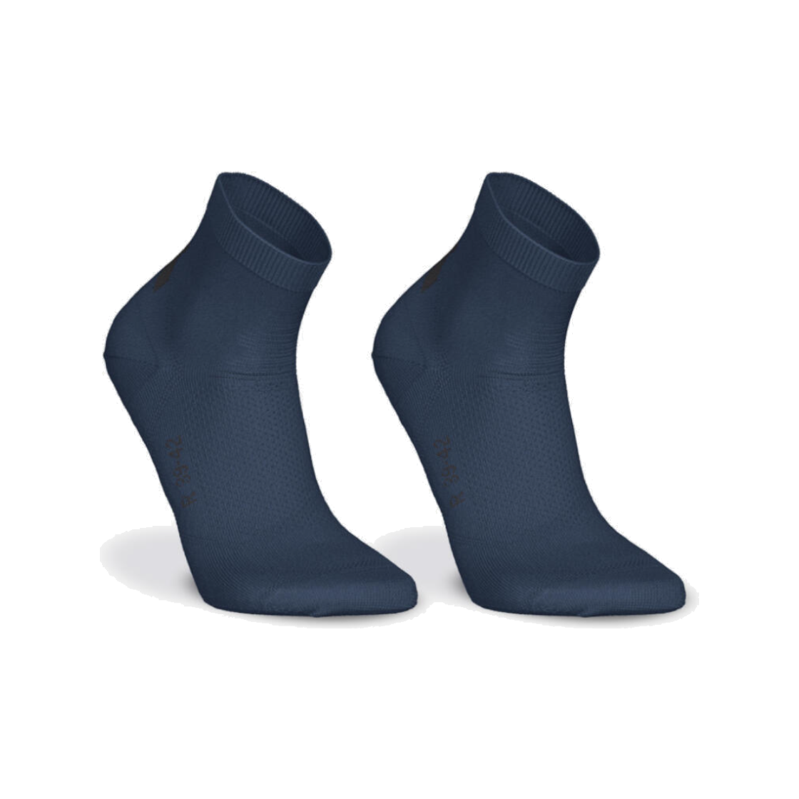 데카트론 러닝 중목 양말 2켤레 파인 런500 어비스 블루(DECATHLON Running Mid-Cut Socks 2 Pairs Fine Run 500 Abyss Blue) - 1