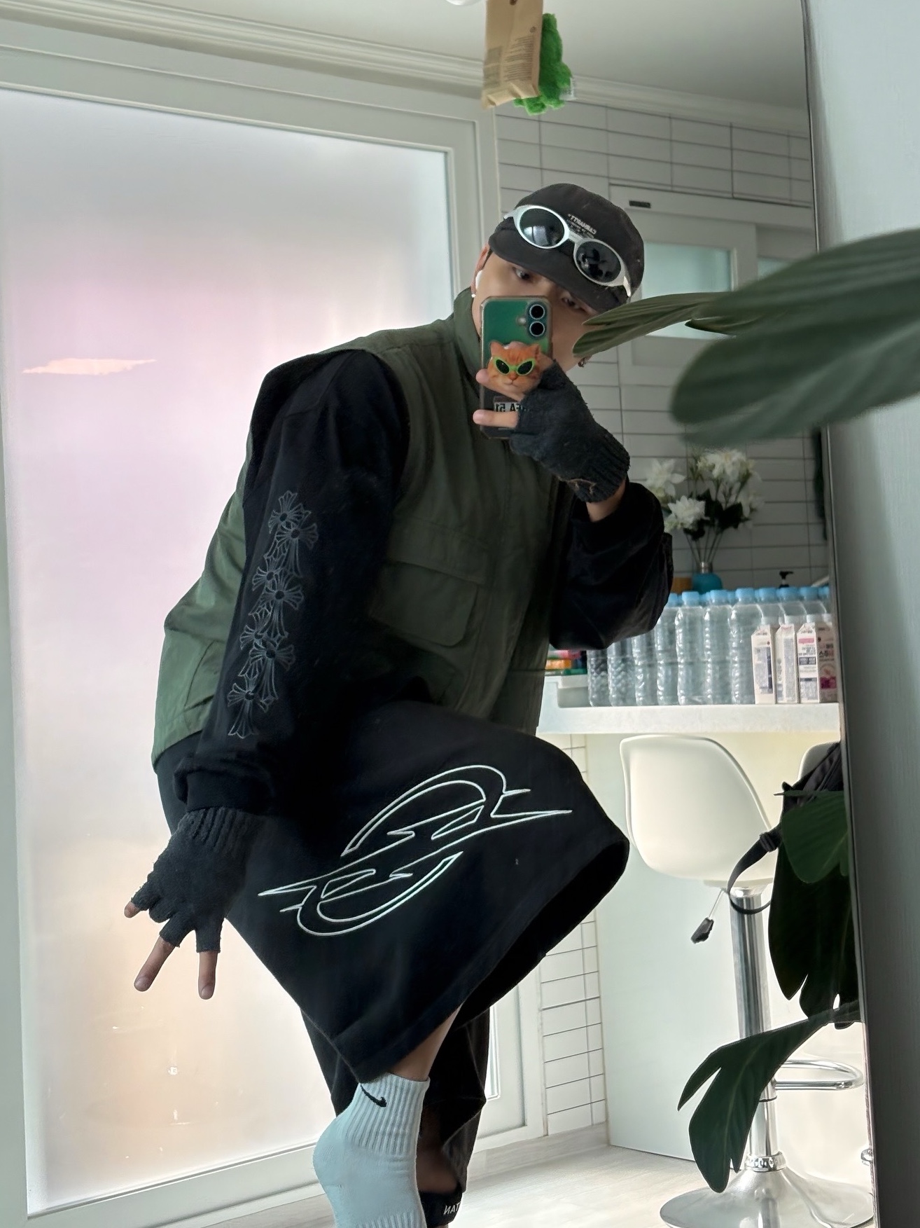 Oakley Eye Jacket Redux Silver Frame Prizm Black Polarized Lenses High Bridge Fit, Nike Everyday Lightweight Training Crew Socks White (3 Pack/Korean Ver.) 착용 스타일
