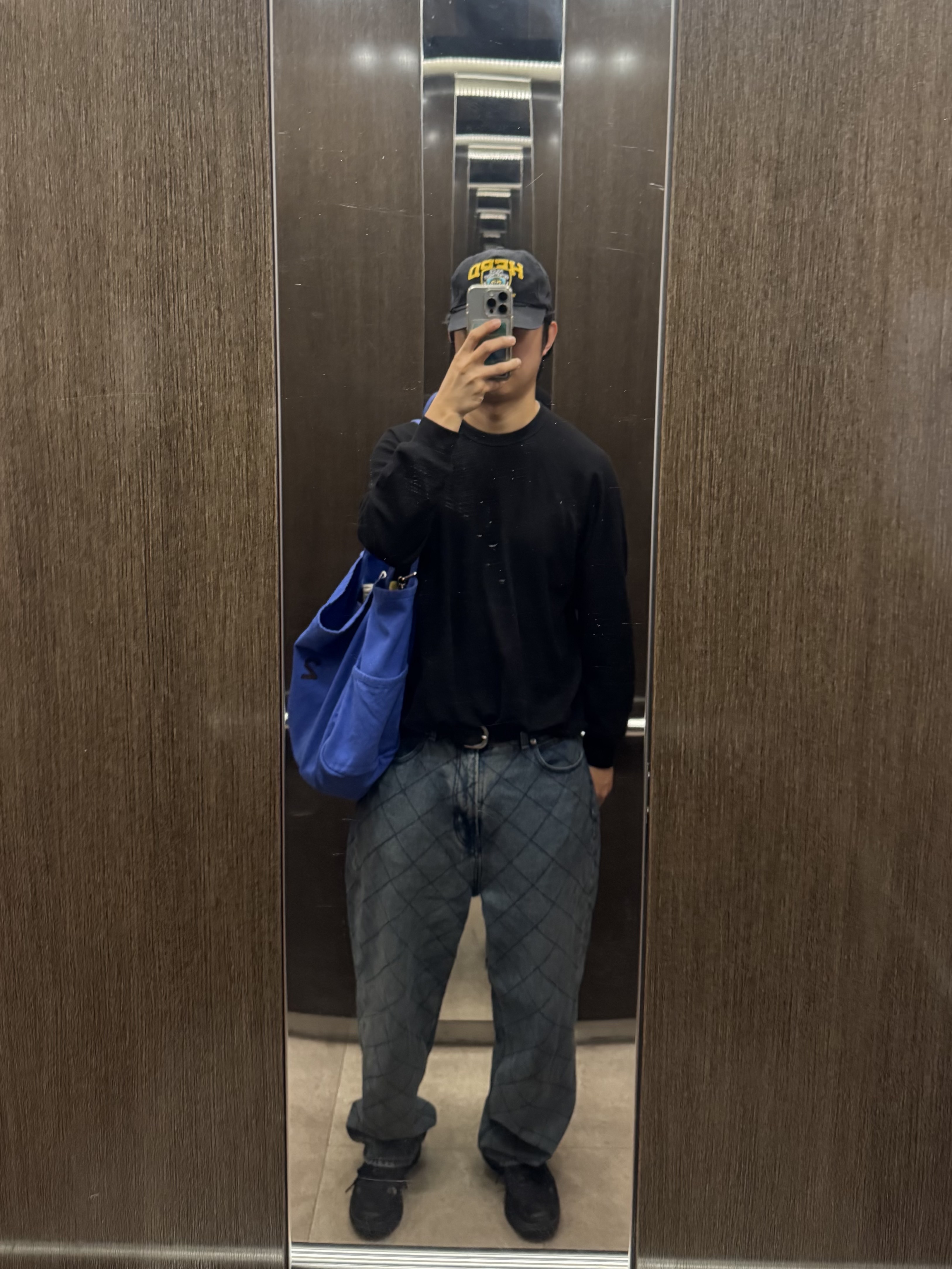 Salomon x MM6 Maison Margiela Spectur 2 Black Pewter 착용 스타일