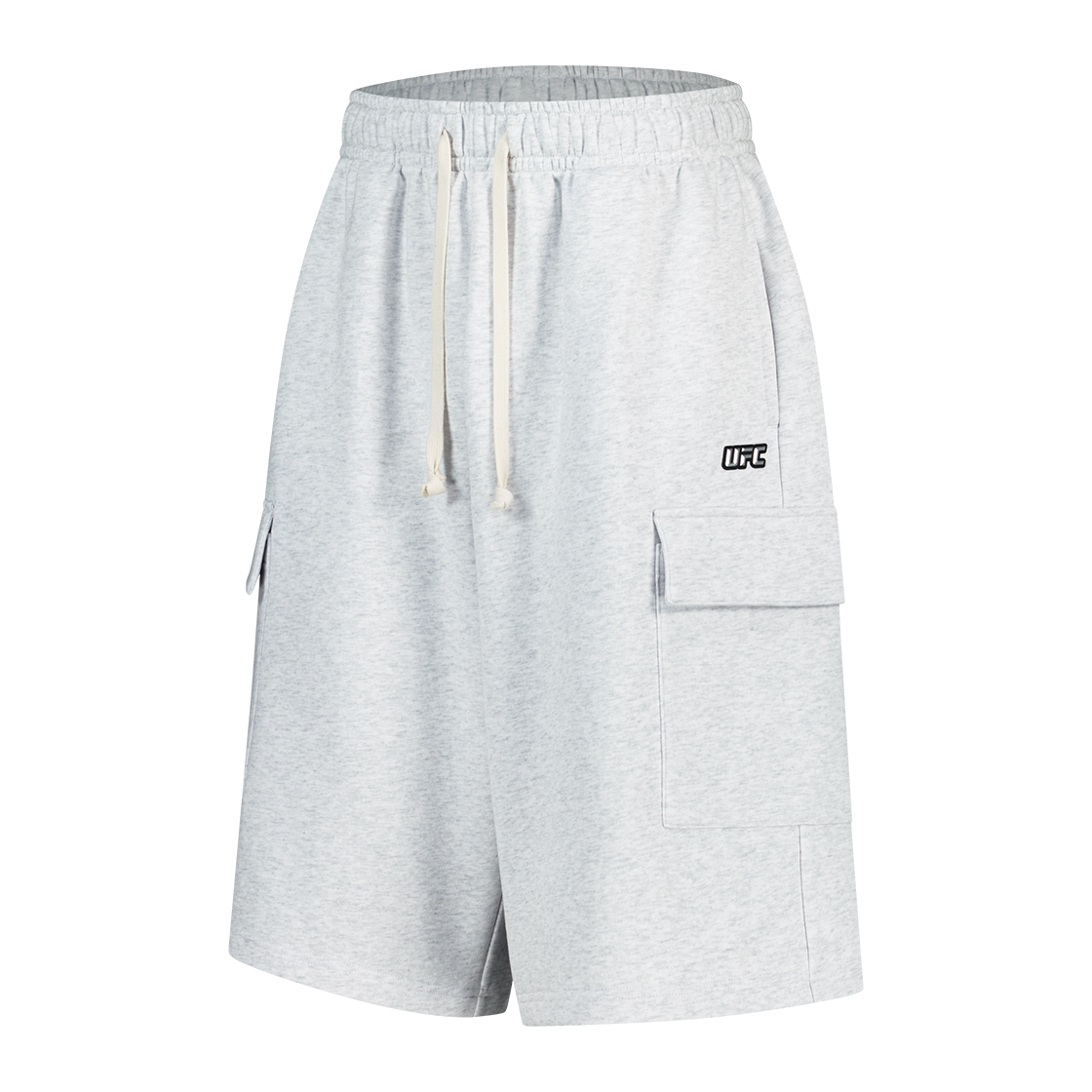 U2SPV3303M1 UFC SPORT Gym-Wear Cargo Bermuda Shorts Melange Grey 1%