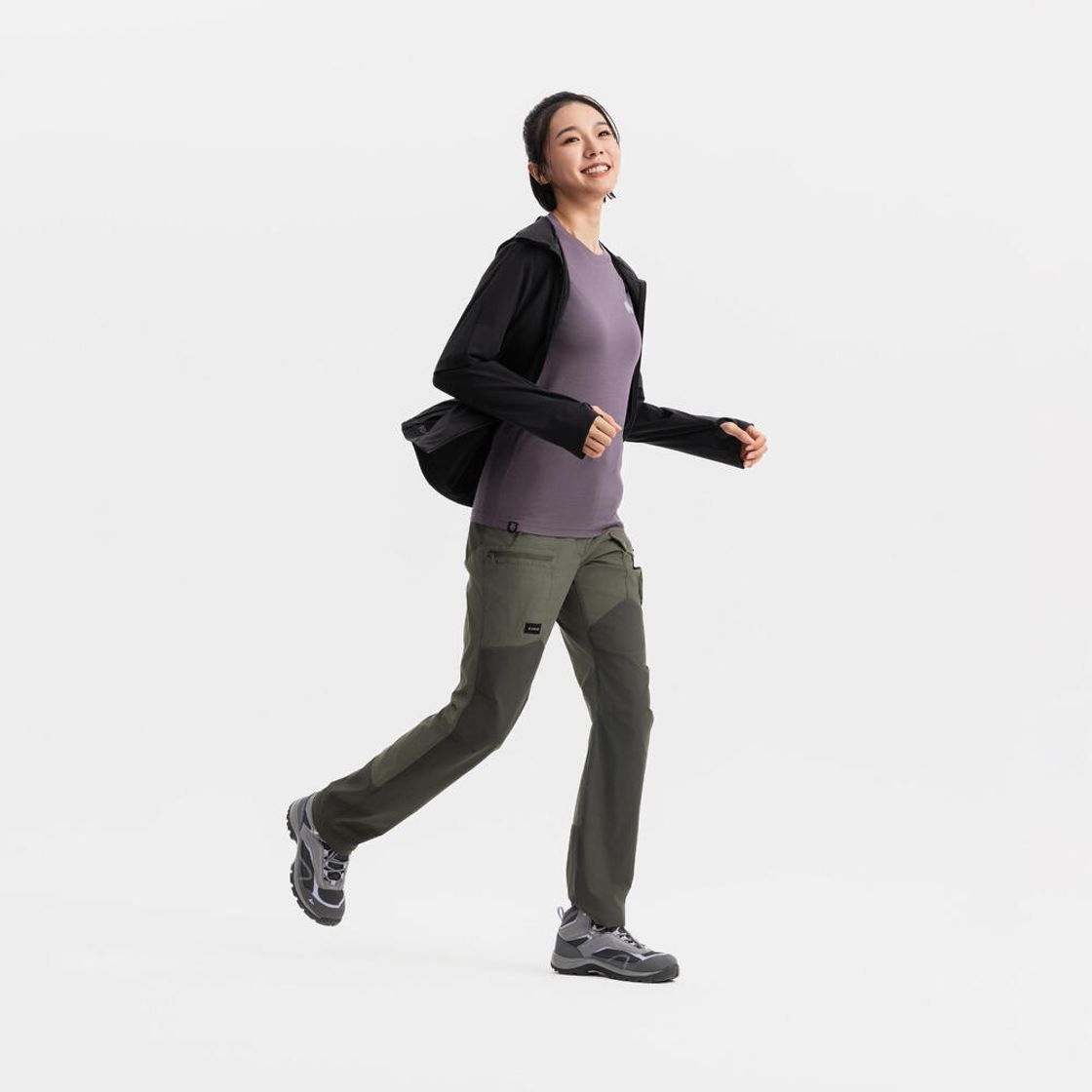 데카트론 여성 백패킹 바지 MT500 애쉬 카키 브라운(DECATHLON Women's Backpacking Pants MT500 Ash Khaki Brown) - 8