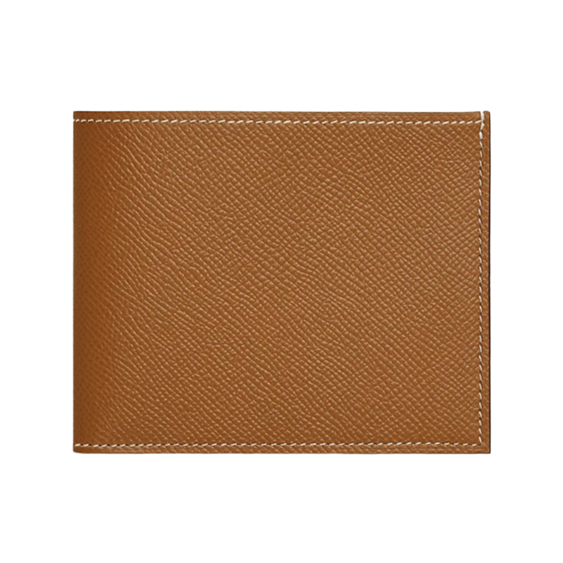 H087014CAAD Hermes Citizen Twill Compact Card Holder Epsom Calfskin & Gold Vert Mangrove Gris Pantin