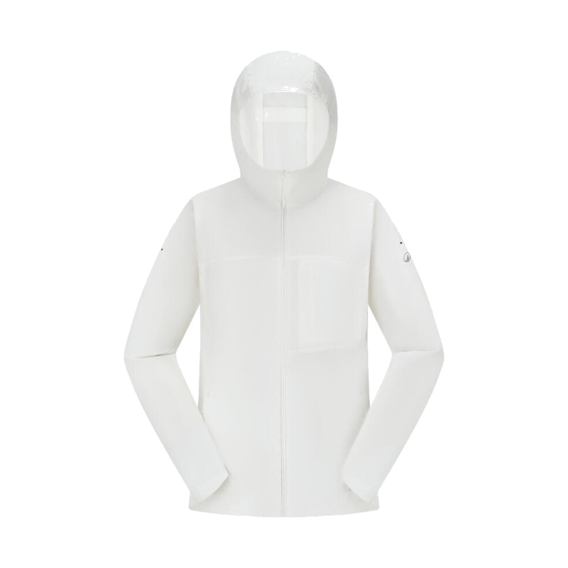 데카트론 여성 하이킹 윈드 자켓 슬림핏 헬륨 500 코튼 화이트(DECATHLON Women's Hiking Slim Fit Wind Jacket Helium 500 Cotton White) - 1