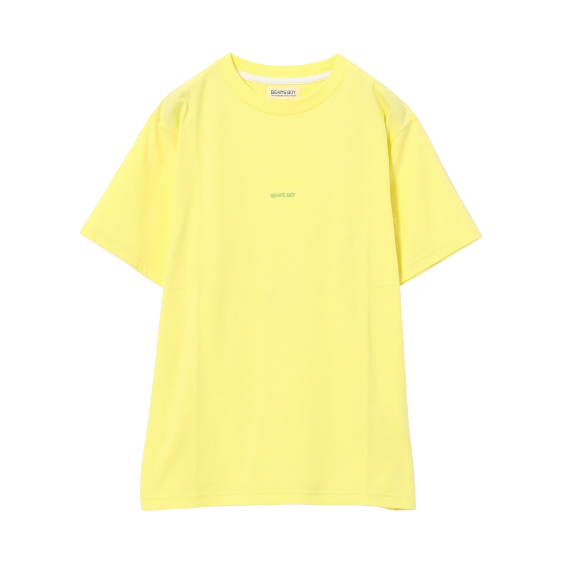 13-04-1065-101 (W) Beams Boy Embroidered Crew T-Shirt Yellow