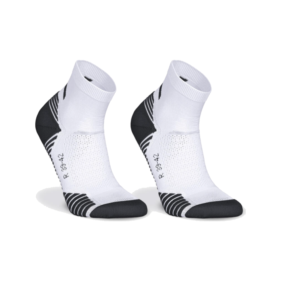 데카트론 러닝 도톰한 중목 양말 2켤레 런 500 울트라 화이트(DECATHLON Running Thick Mid-Cut Socks 2 Pairs Run 500 Ultra White)