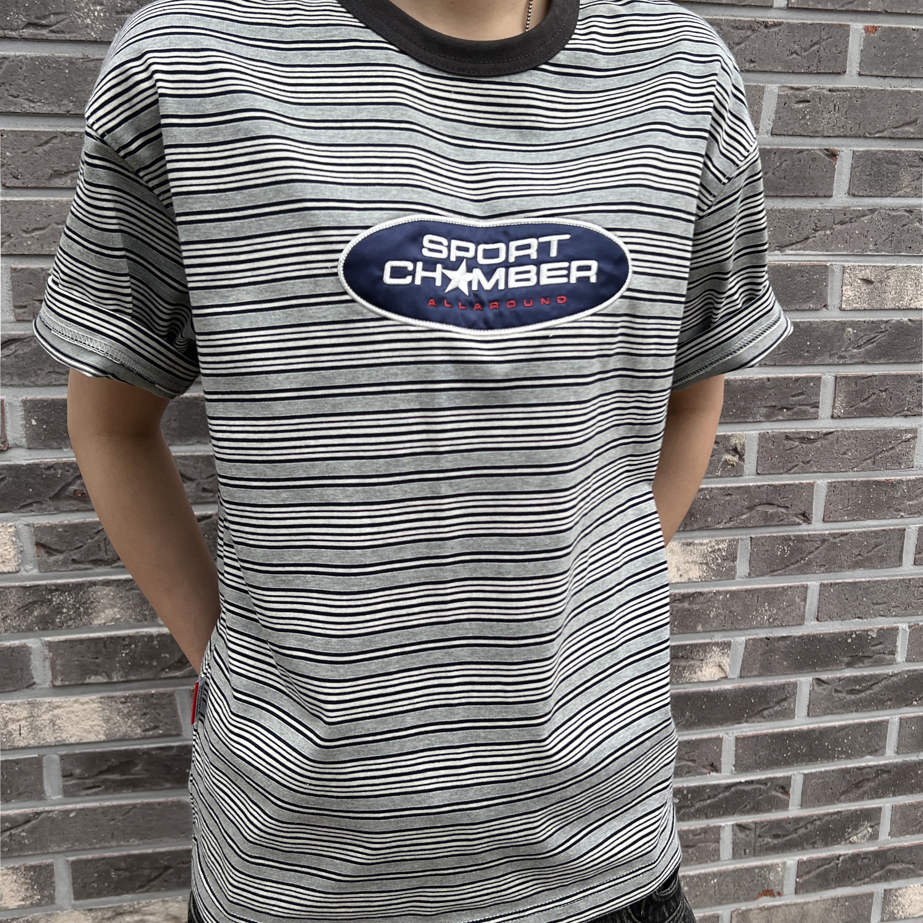 SPORT CHAMBER Capsule T-shirt GRAY 착용 스타일 - 4