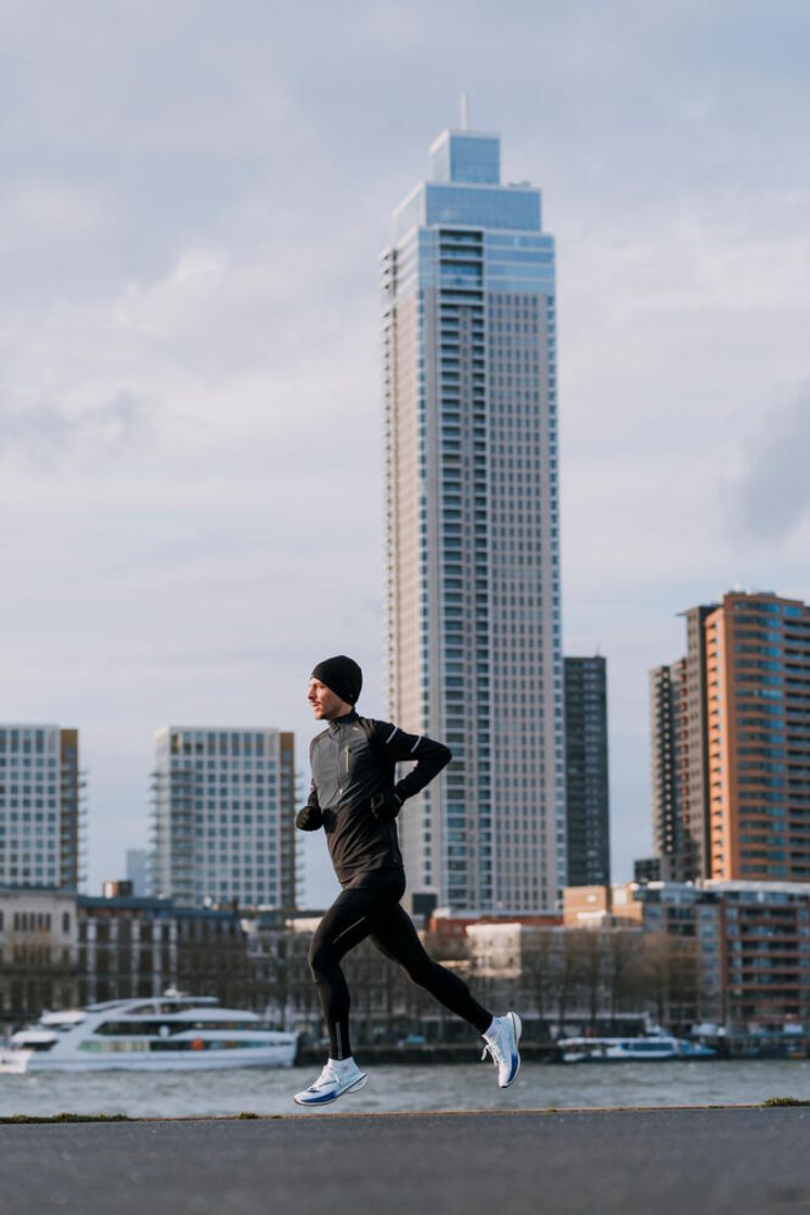 데카트론 남성 하프집 러닝 긴팔 티 런 웜 900 그라파이트 그레이(DECATHLON Men's Half-Zip Running Long-Sleeved T-Shirt Run Warm 900 Graphite Grey) - 7