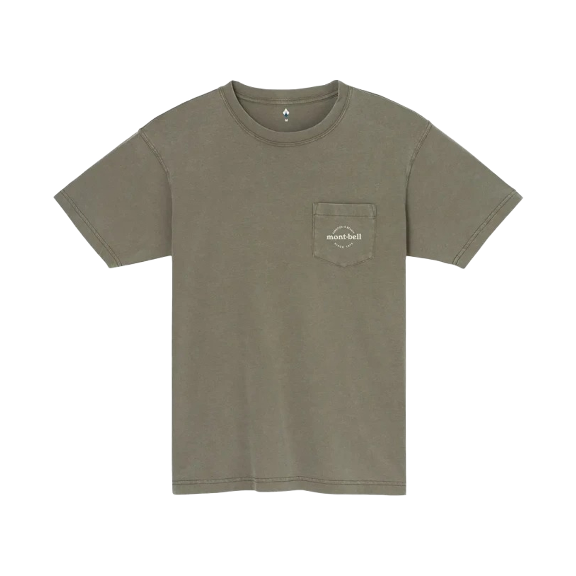 2104796 Montbell Washed Out Cotton T-Shirt Khaki