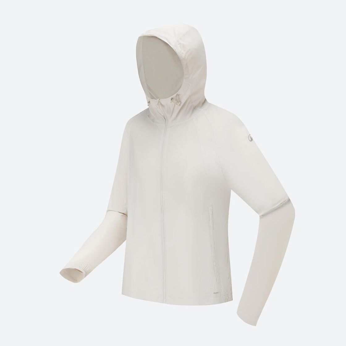 데카트론 여성 등산 바람막이 재킷 헬륨 500 펄 베이지(DECATHLON Women's Hiking Windbreaker Jacket Helium 500 Pearl Beige) - 2