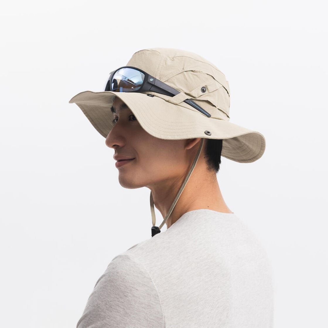 데카트론 하이킹 자외선 차단 모자 M 500 캐시미어 베이지(DECATHLON Hiking UV Protection Hat M 500 Cashmere Beige) - 7