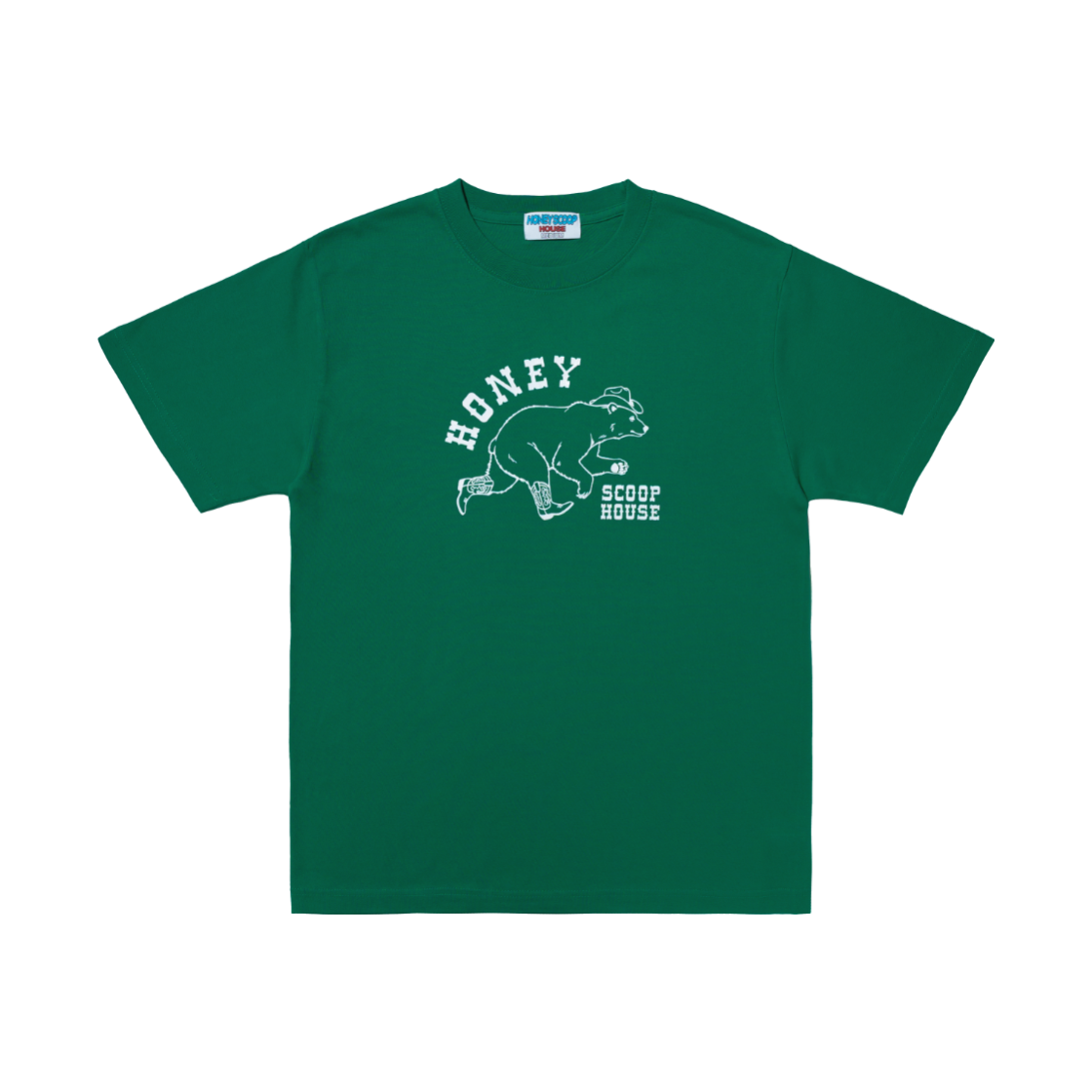 허니스쿱하우스 웨스턴 베어 티 그린(Honey Scoop House Western Bear Tee Green) - 1