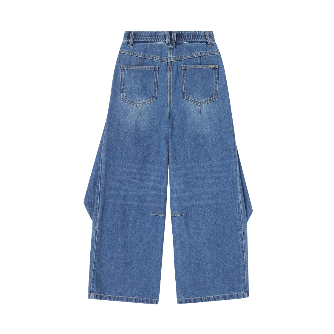 (W) 송지오 컬렉션 바이어스 드레이프 플레어 데님 블루((W) SONGZIO COLLECTION Bias Drape Flare Denim Blue) - 2