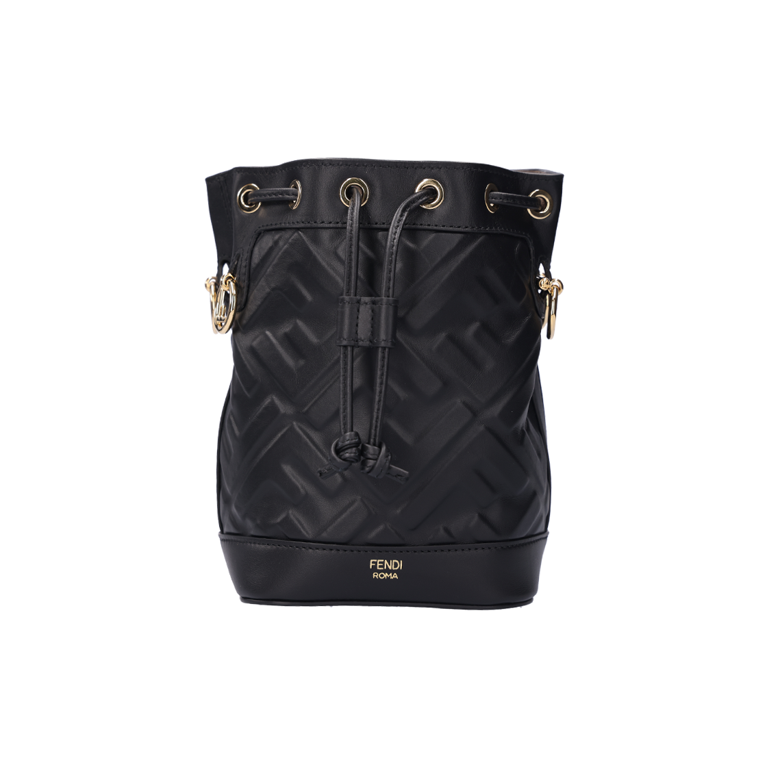 펜디 8BS093 몬트레조 FF 미니 백 레더 블랙(Fendi Montrezzo FF Mini Bag in Black Leather) - 1