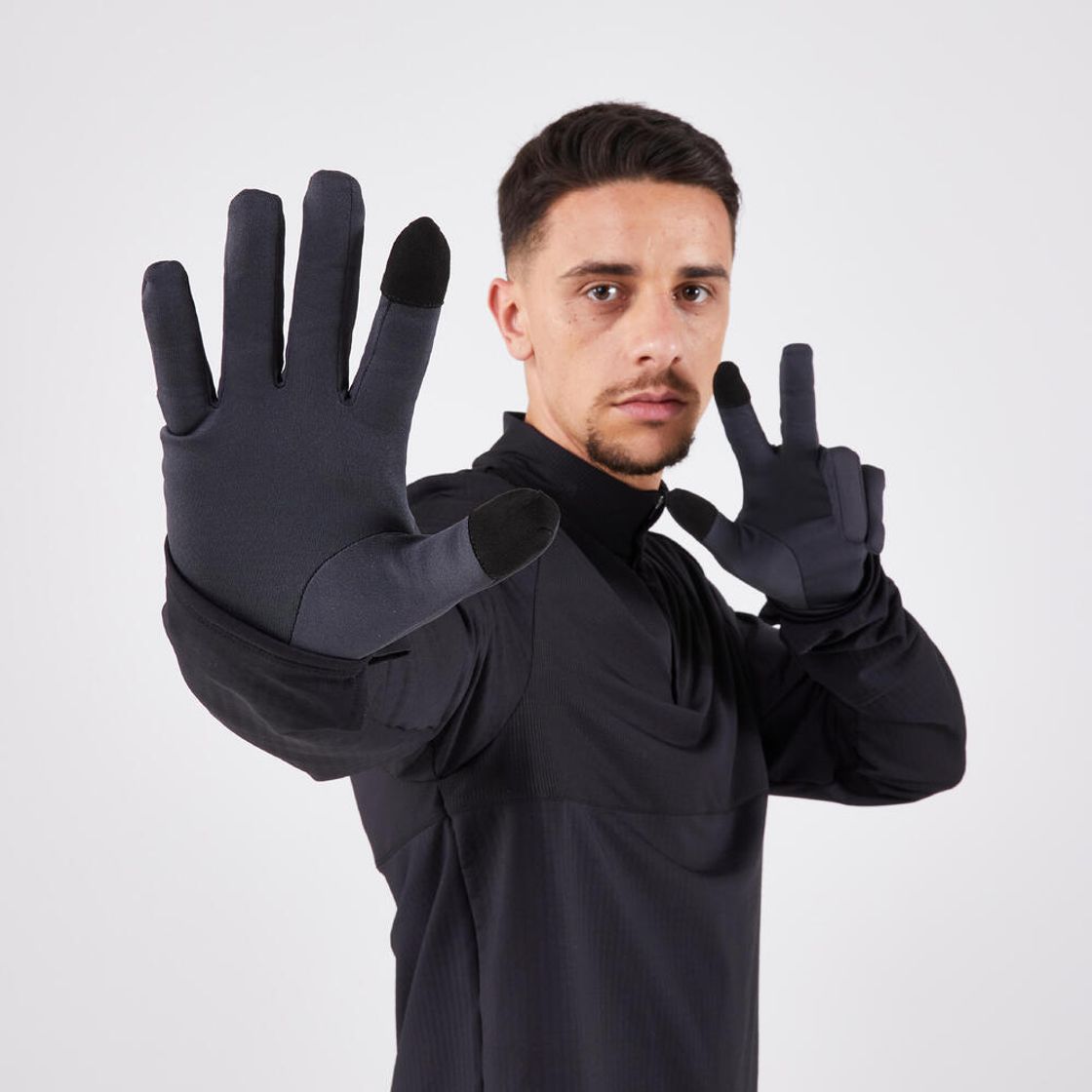 데카트론 러닝 터치스크린 장갑 웜 100 V2 스모크 블랙(DECATHLON Running Touchscreen Gloves Warm 100 V2 Smoked Black) - 7