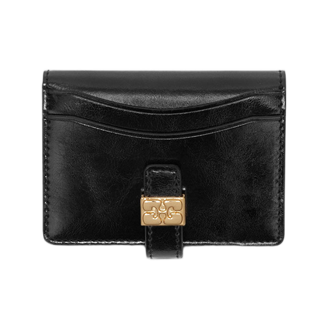 가니 수 슬림 카드 홀더 블랙(Ganni Sue Slim Card Holder Black)