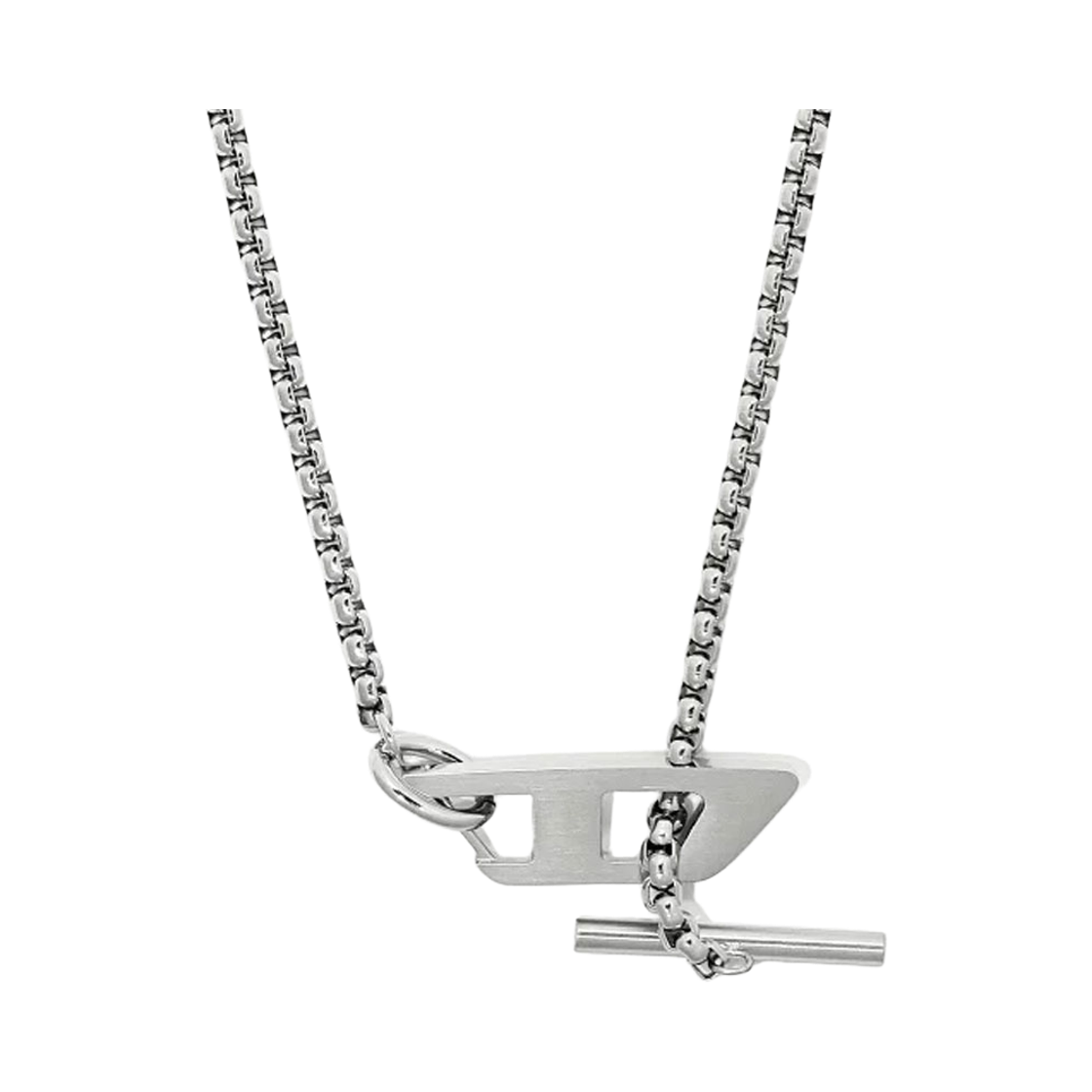 DX1477040 [15% 쿠폰] Diesel Dx1477040 Stainless Steel Chain Necklace Silver