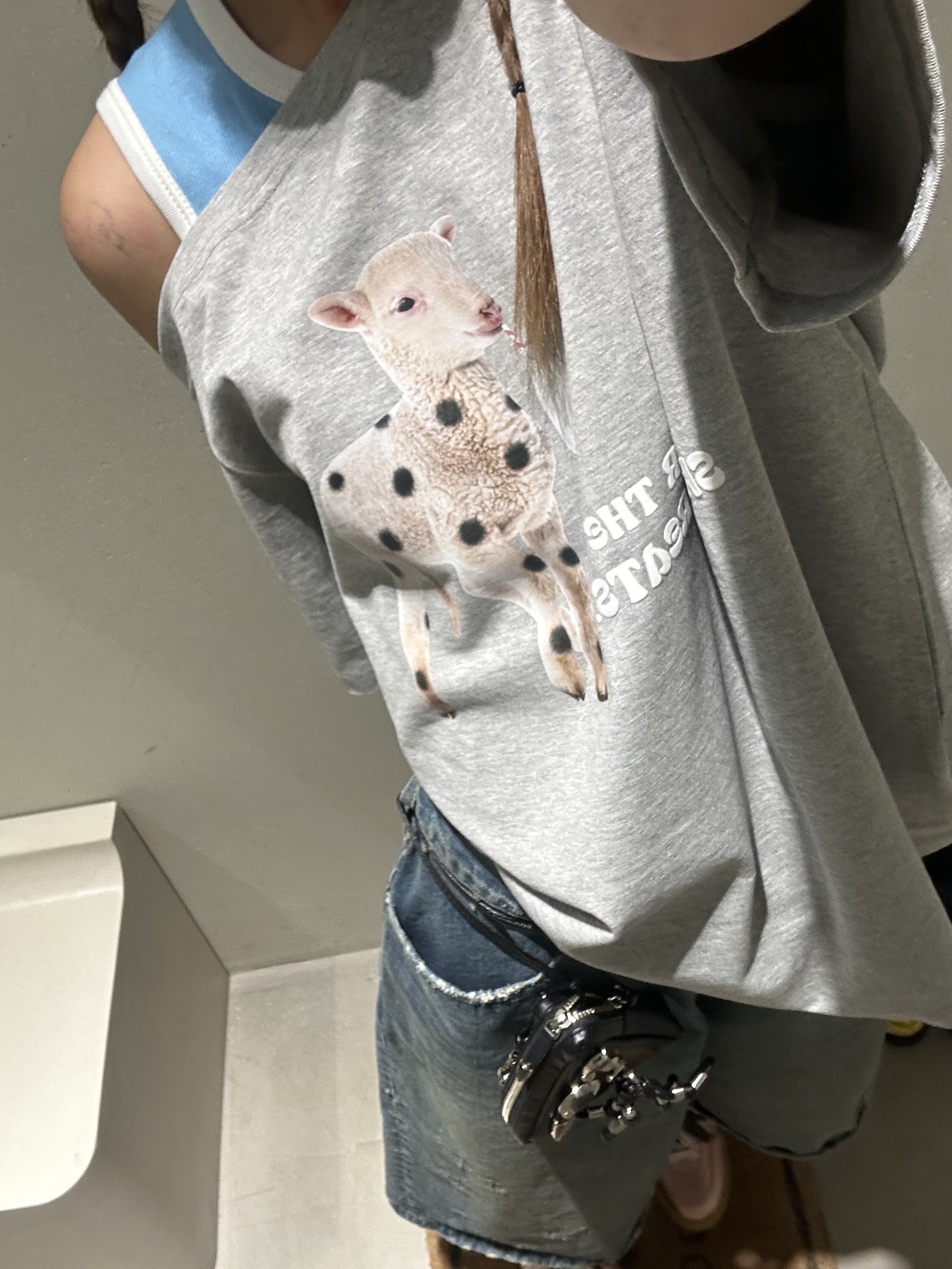 Howlin Women Sharks Eat Ice Sky Blue - 26SS 착용 스타일 - 2