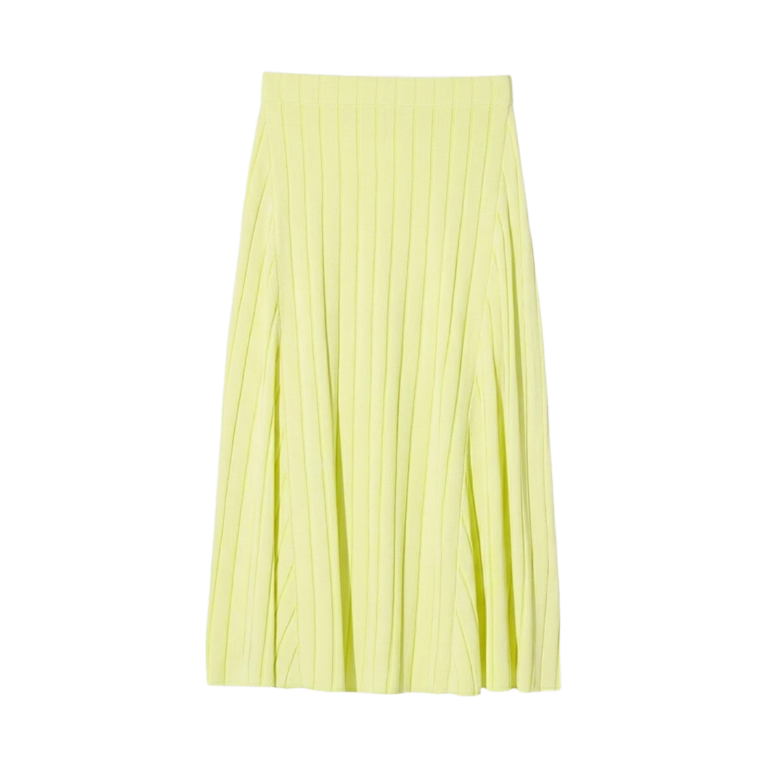 487435-43 (W) Uniqlo x Comptoir des Cotonniers Pleated Knit Long Skirt Yellow
