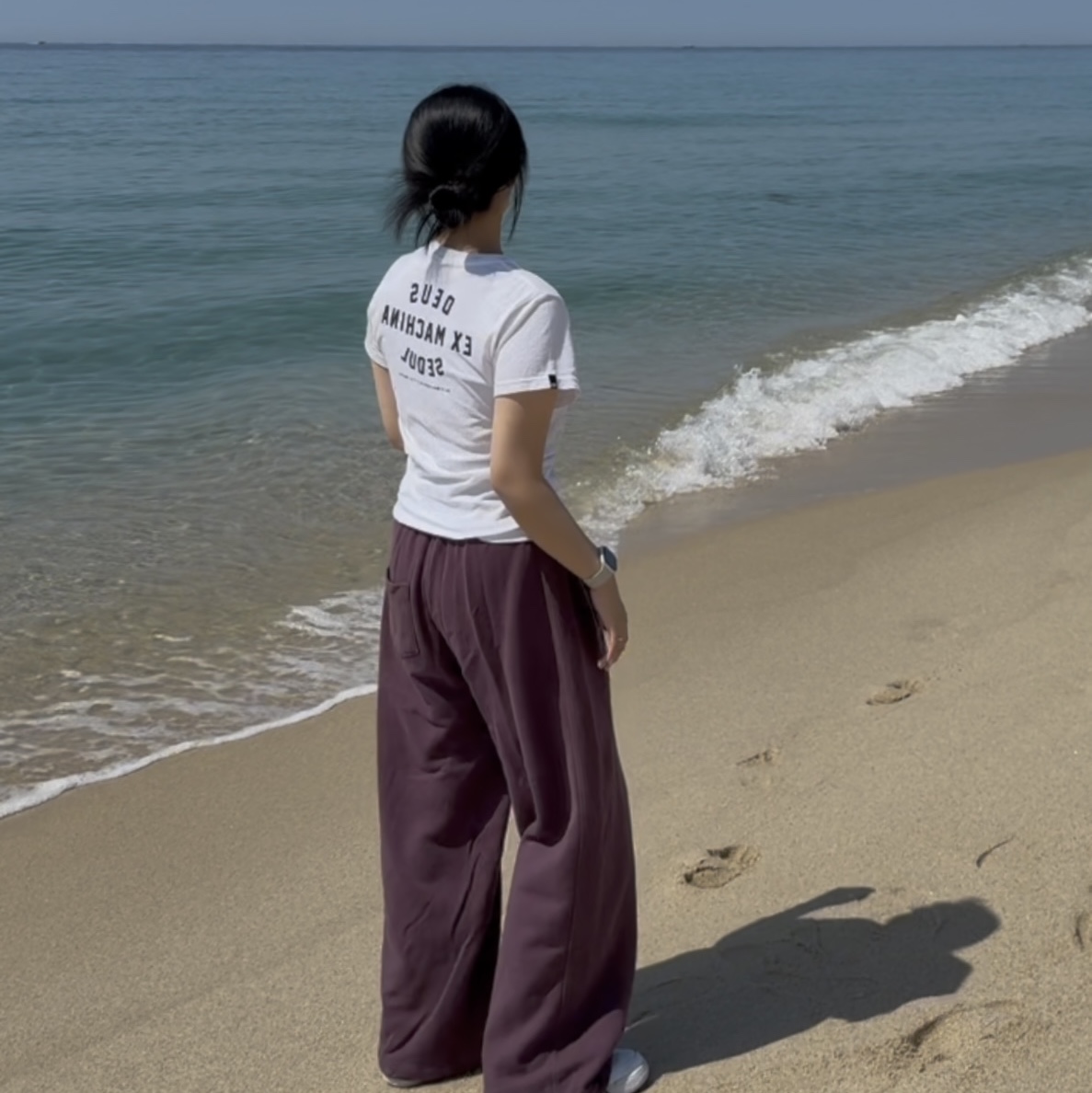 (Kids) Deus Ex Machina College Seoul T-Shirt White 착용 스타일