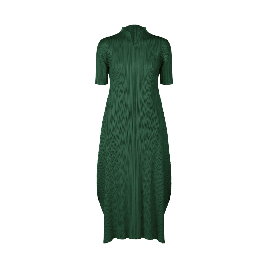 (W) 플리츠 플리즈 이세이 미야케 먼슬리 컬러스 마치 드레스 다크 그린((W) Pleats Please Issey Miyake Monthly Colors March Dress Dark Green) - 1