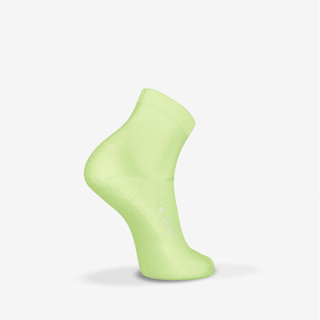 데카트론 러닝 중목 양말 2켤레 파인 런500 레모네이드 옐로우(DECATHLON Running Mid-Cut Socks 2 Pairs Fine Run 500 Lemonade Yellow) - 3