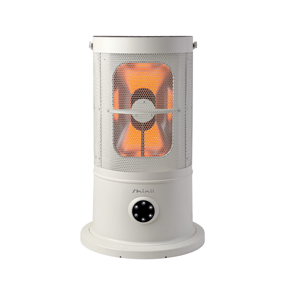 신일 가정용 사무실 전기히터 오방난로 난방기 스토브 에코 + 상부망 포함(SHINIL Cylindrical Electric Heater Stove with 4-Way Heating, Safety Guard SEH-KR2825B) - 3
