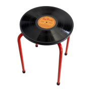 Say Touche Vinyl Stool Red