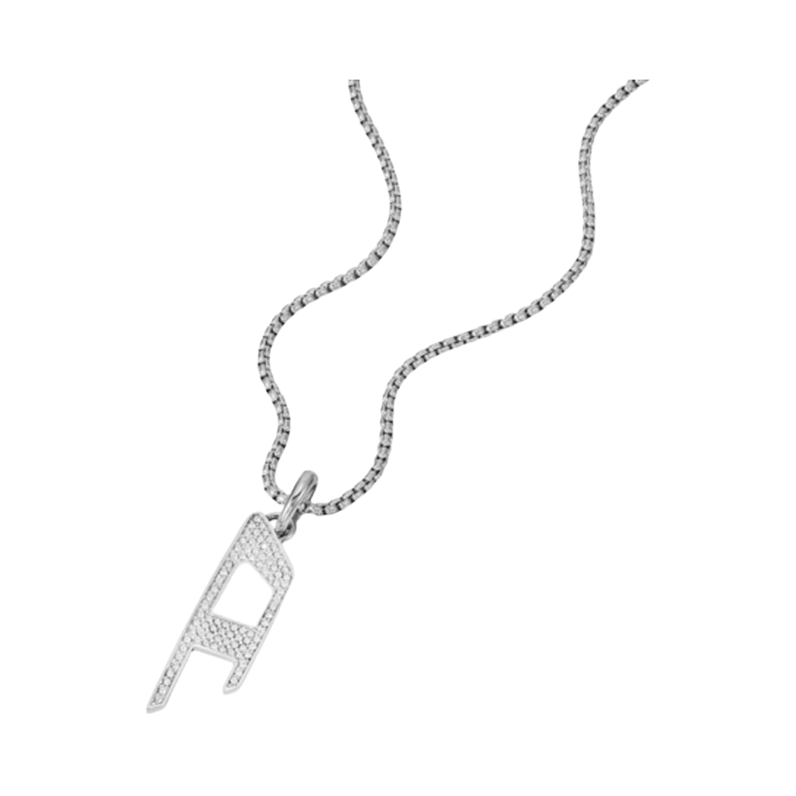 DX1624040 [25% 쿠폰] Diesel DX1624040 Stainless Steel D Logo Cubic Pendant Necklace Silver