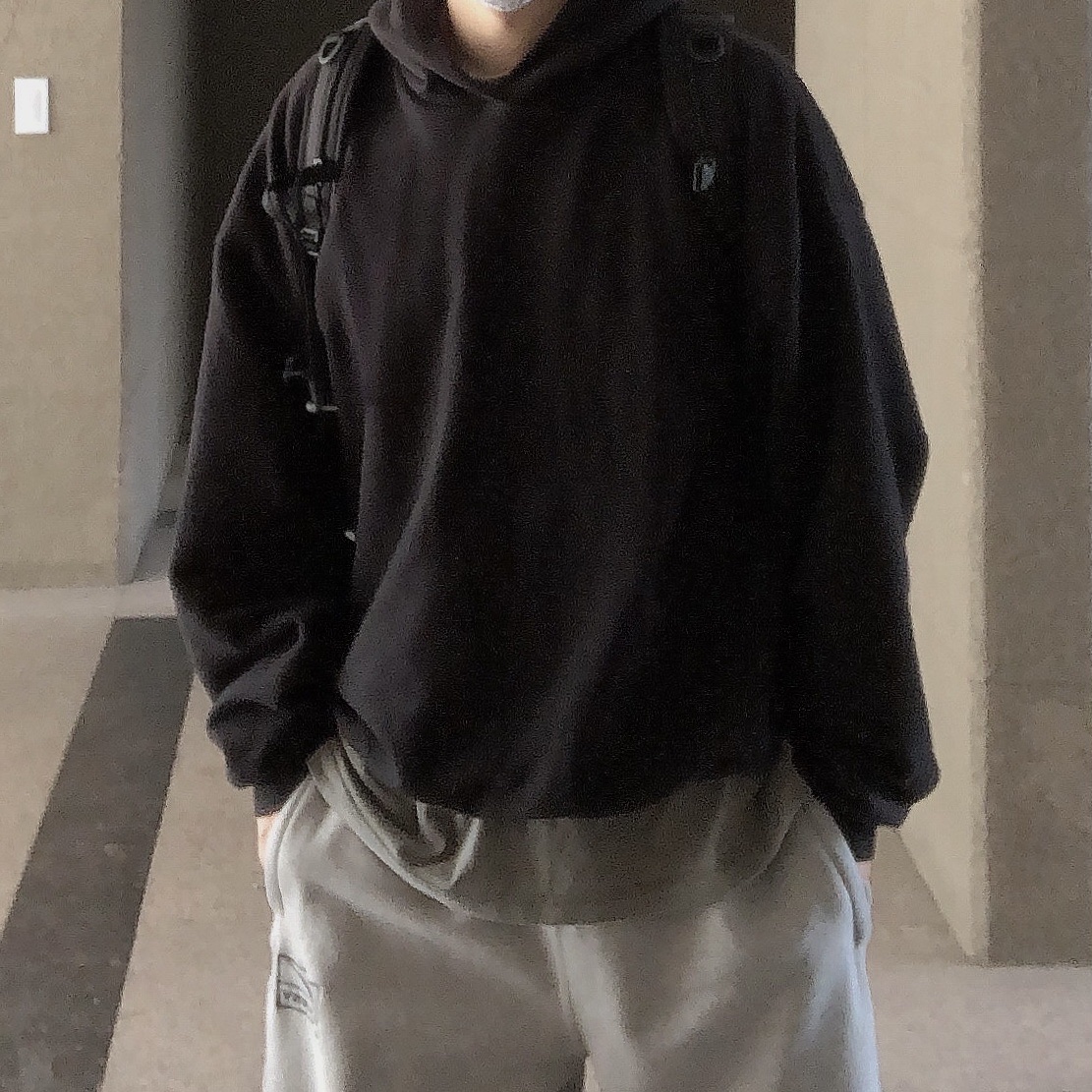Supreme x Nike Running Hat Black - 25SS, Yeezy YZY Hoodie Black 착용 스타일 - 2