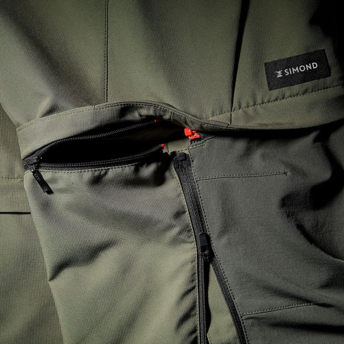 데카트론 남성 백패킹 투인원 집오프 바지 MT500 브론즈 카키 그린(DECATHLON Men's Backpacking 2-in-1 Zip-Off Trousers MT500 Bronze Khaki Green) - 6