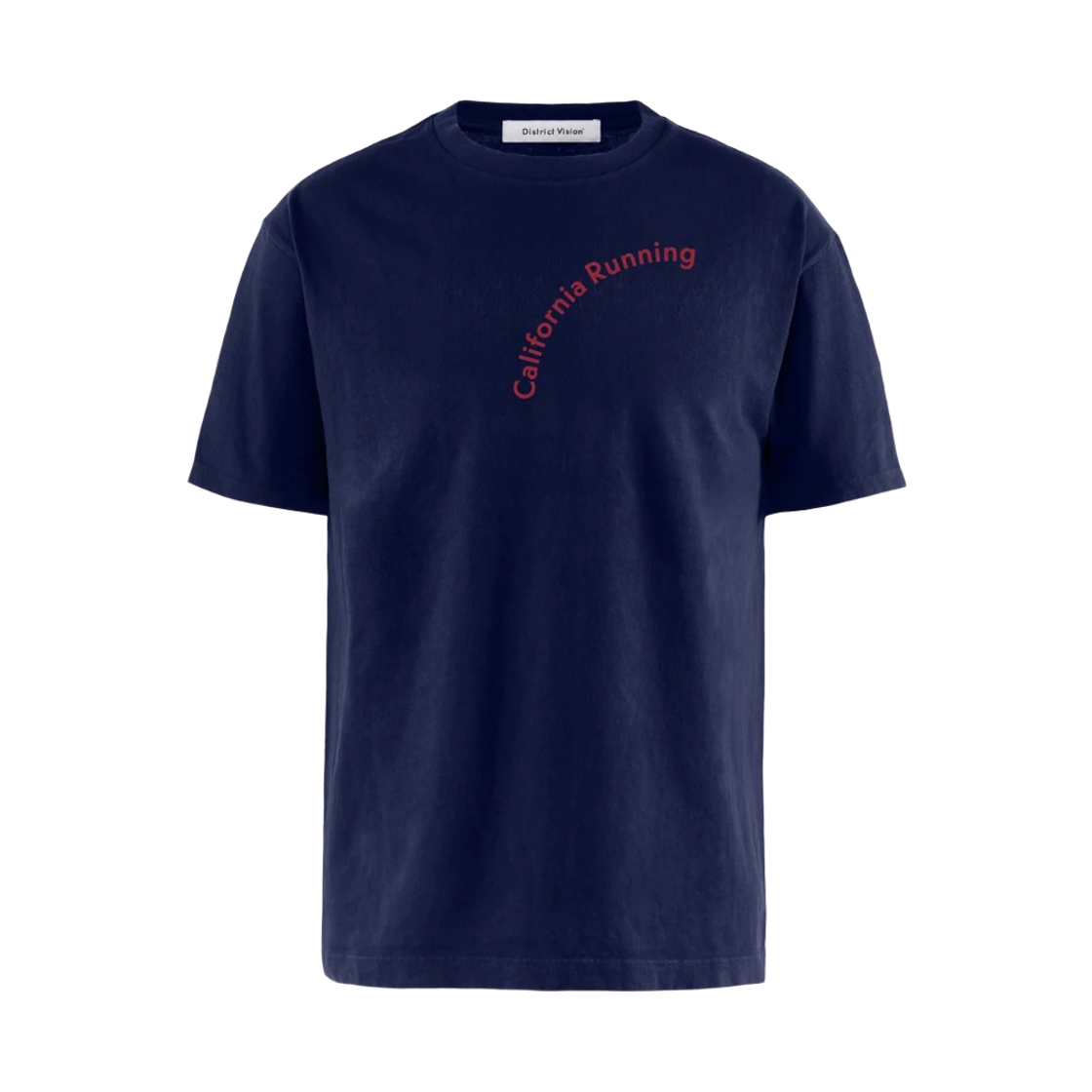 디스트릭트 비전 캘리포니아 코튼 티셔츠 캘리포니아 러닝 네이비(District Vision California Cotton T-Shirt California Running Navy) - 1