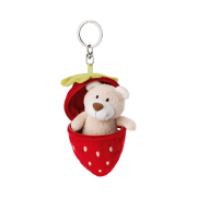 [KREAM 단독] NICI Soft toy bear Bendix 13cm with key chain in strawberry GREEN