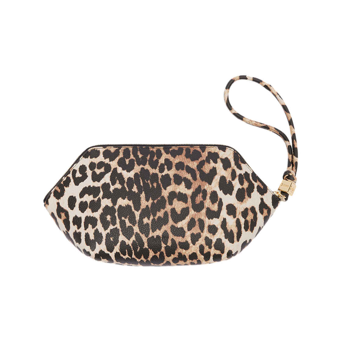 가니 보우 메이크 업 파우치 그레인드 레오파드 아몬드 밀크(Ganni Bou Make Up Pouch Grained Leopard Almond Milk) - 2