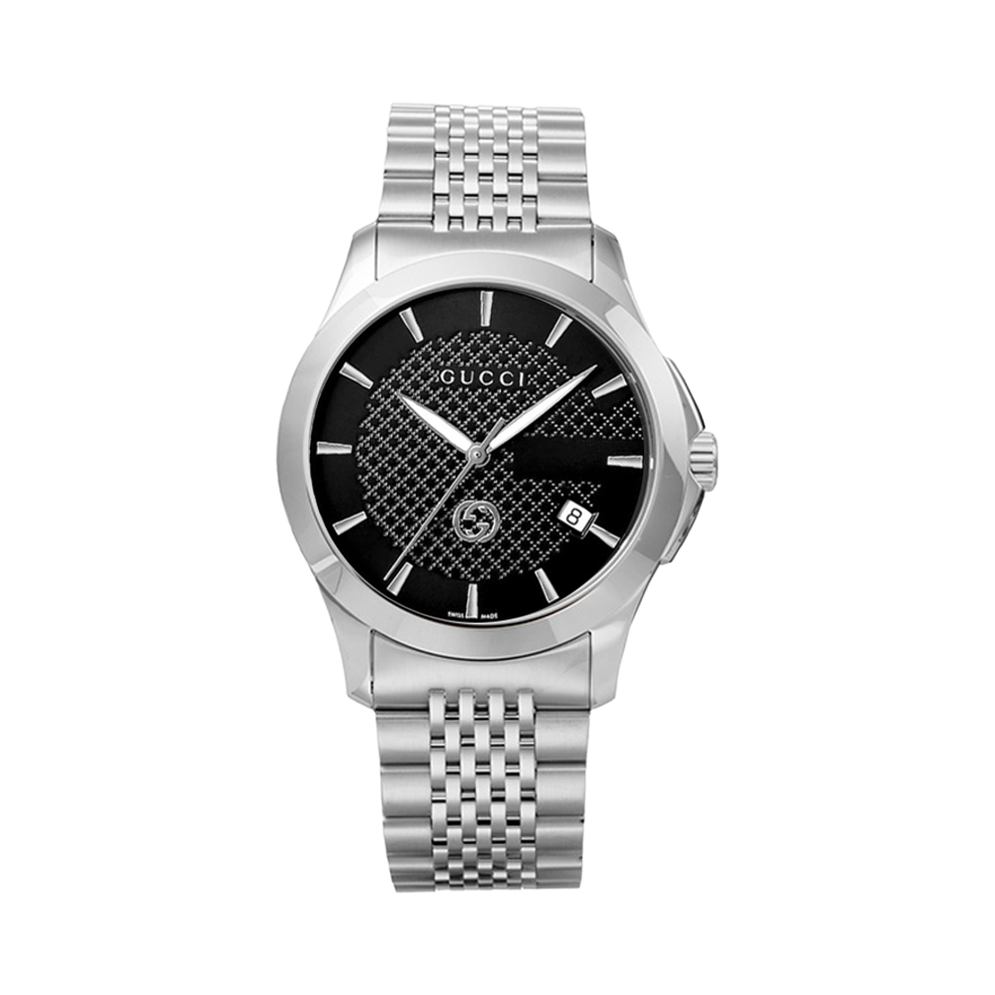 YA1264106 [20% 쿠폰] Gucci G-Timeless Quartz 38mm Stainless Steel Black