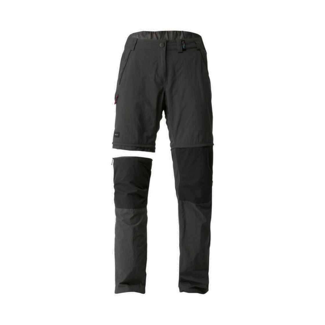 8544763 DECATHLON Women's Backpacking 2-in-1 Zip-off Pants MT100 Carbon Grey