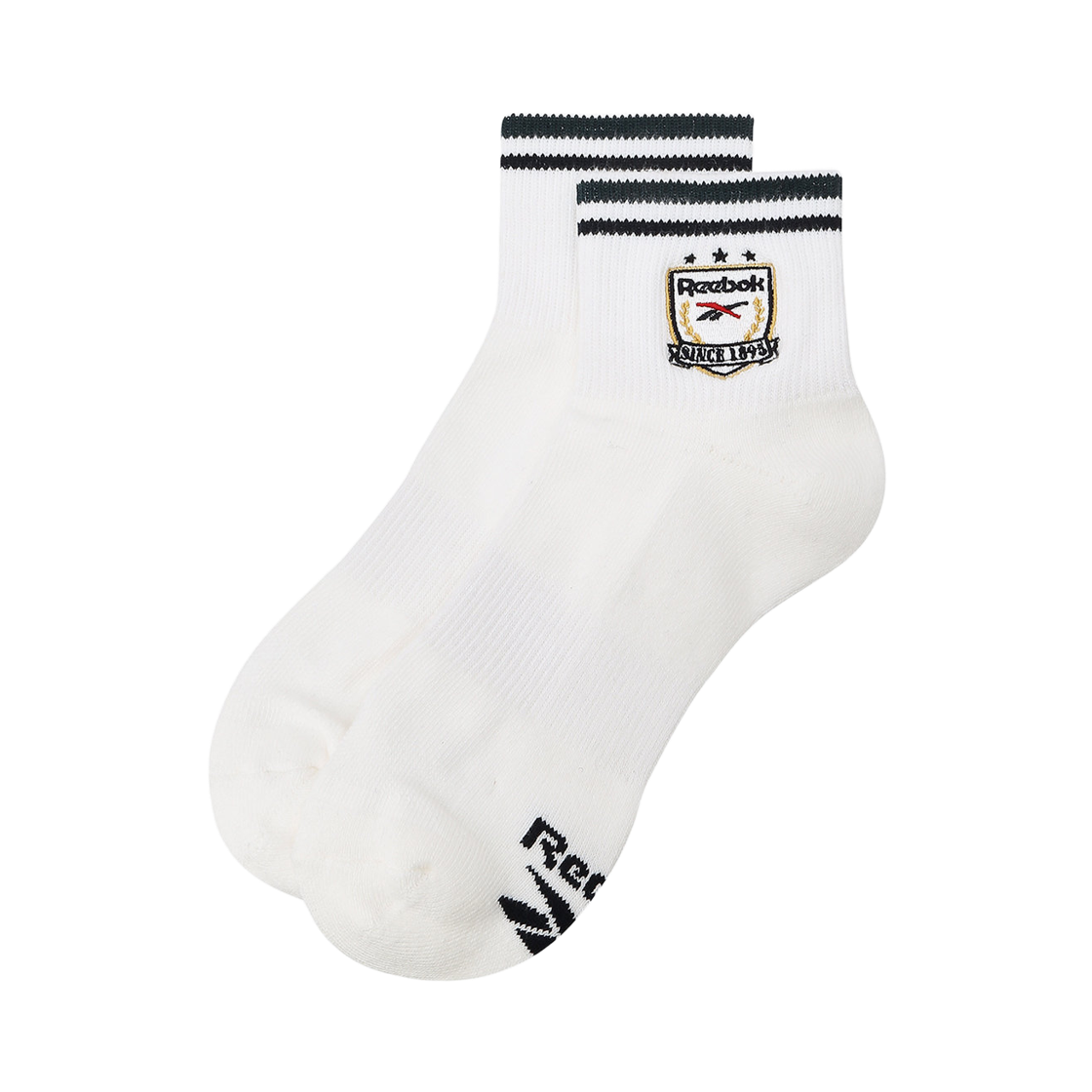 리복 엠블럼 앵클 삭스 화이트 그린(Reebok Emblem Ankle Socks White Green) - 1