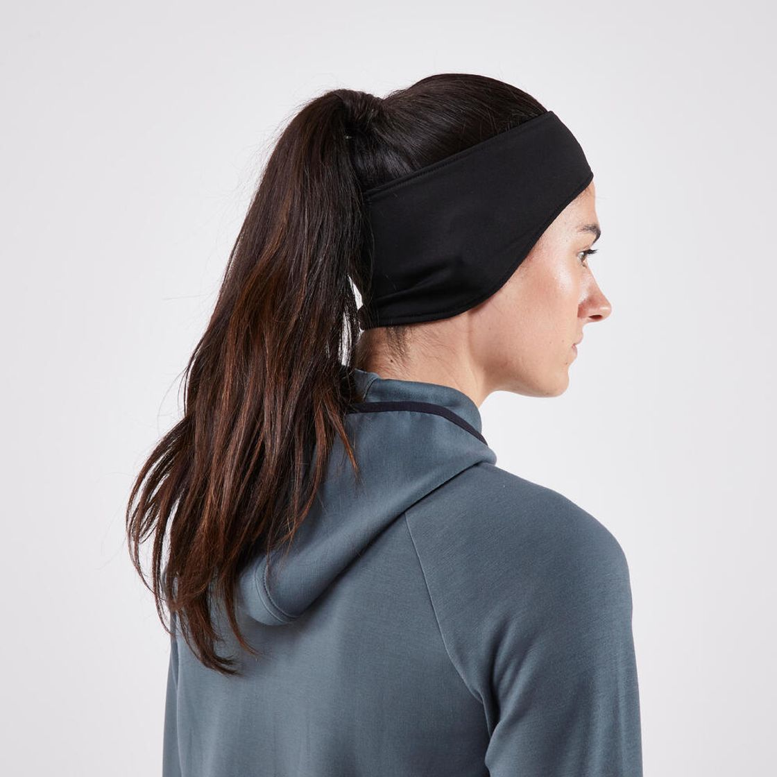 데카트론 러닝 보온 헤드밴드 런 웜 스모크 블랙(DECATHLON Running Warm Headband Run Warm Smoked Black) - 6