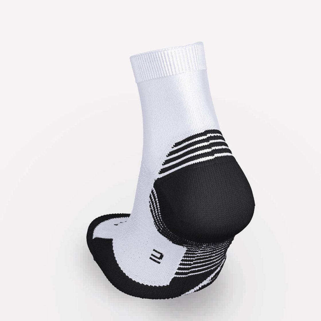 데카트론 러닝 도톰한 중목 양말 2켤레 런 500 울트라 화이트(DECATHLON Running Thick Mid-Cut Socks 2 Pairs Run 500 Ultra White) - 5
