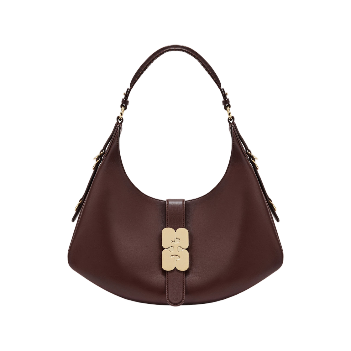 가니 브라운 스몰 캣 백 치커리 커피(Ganni Brown Small Kat Bag Chicory Coffee)