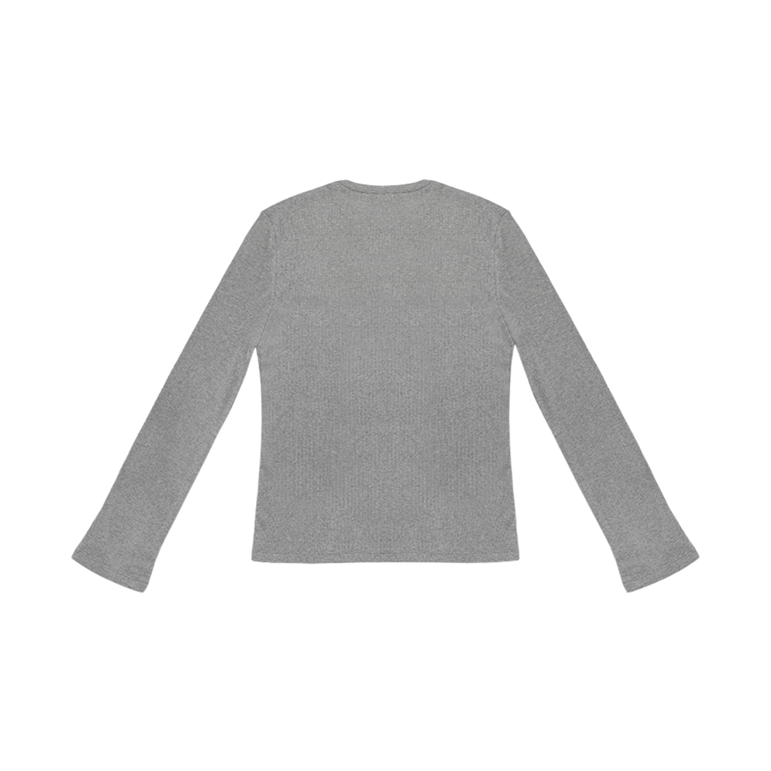 엠제이디 슬림핏 핑거홀 헨리넥 롱슬리브 멜란지 그레이(MJD Slim-Fit Fingerhole Henry Neck Long Sleeve Melange Grey) - 2
