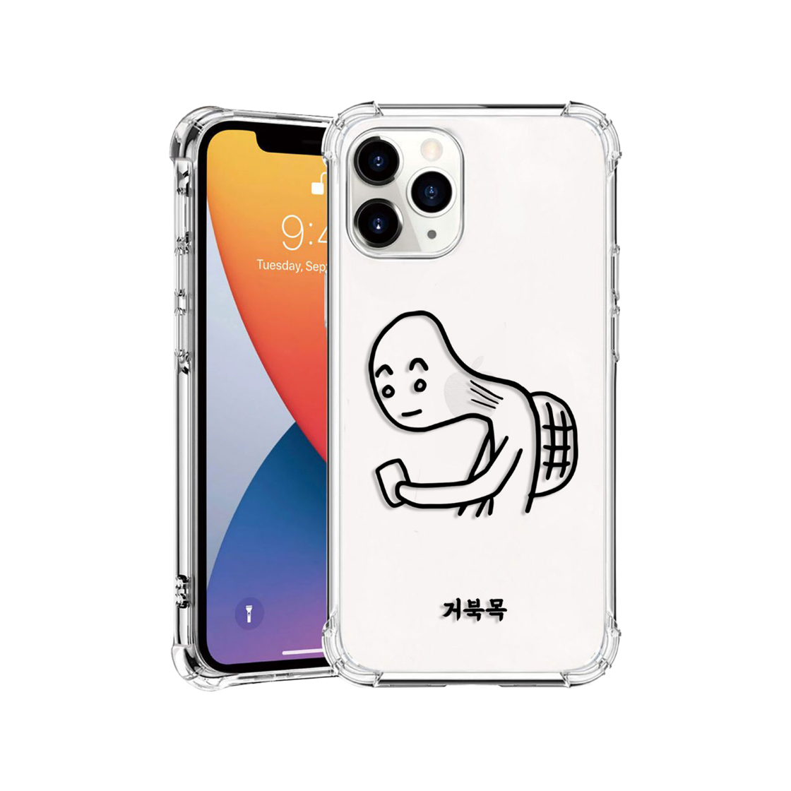 베베케이스 방탄 케이스 거북목과 당김목 #01. 거북목(bebecase Shockproof Case [Turtle vs. Chin Tuck] #01. Turtle Neck)