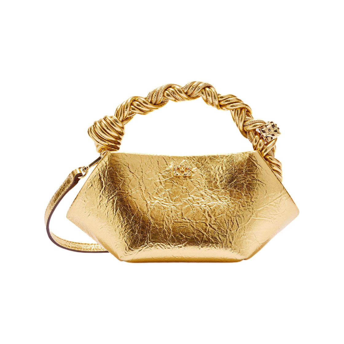 가니 메탈릭 미니 보우백 골드(Ganni Metallic Mini Bou Bag Gold) - 1