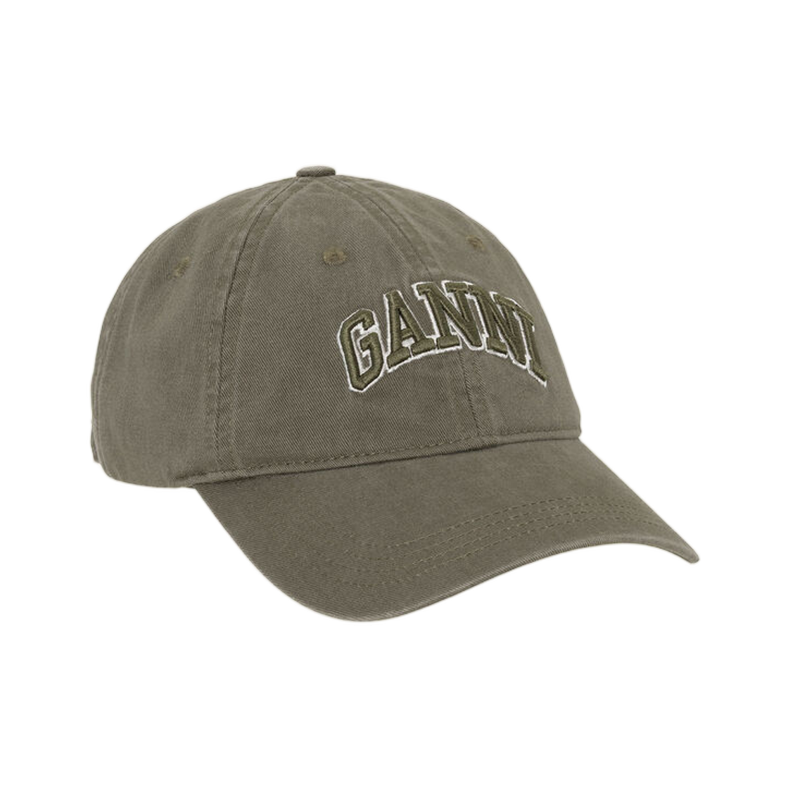 가니 그린 캔버스 캡 칼라마타(Ganni Green Canvas Cap Kalamata) - 1