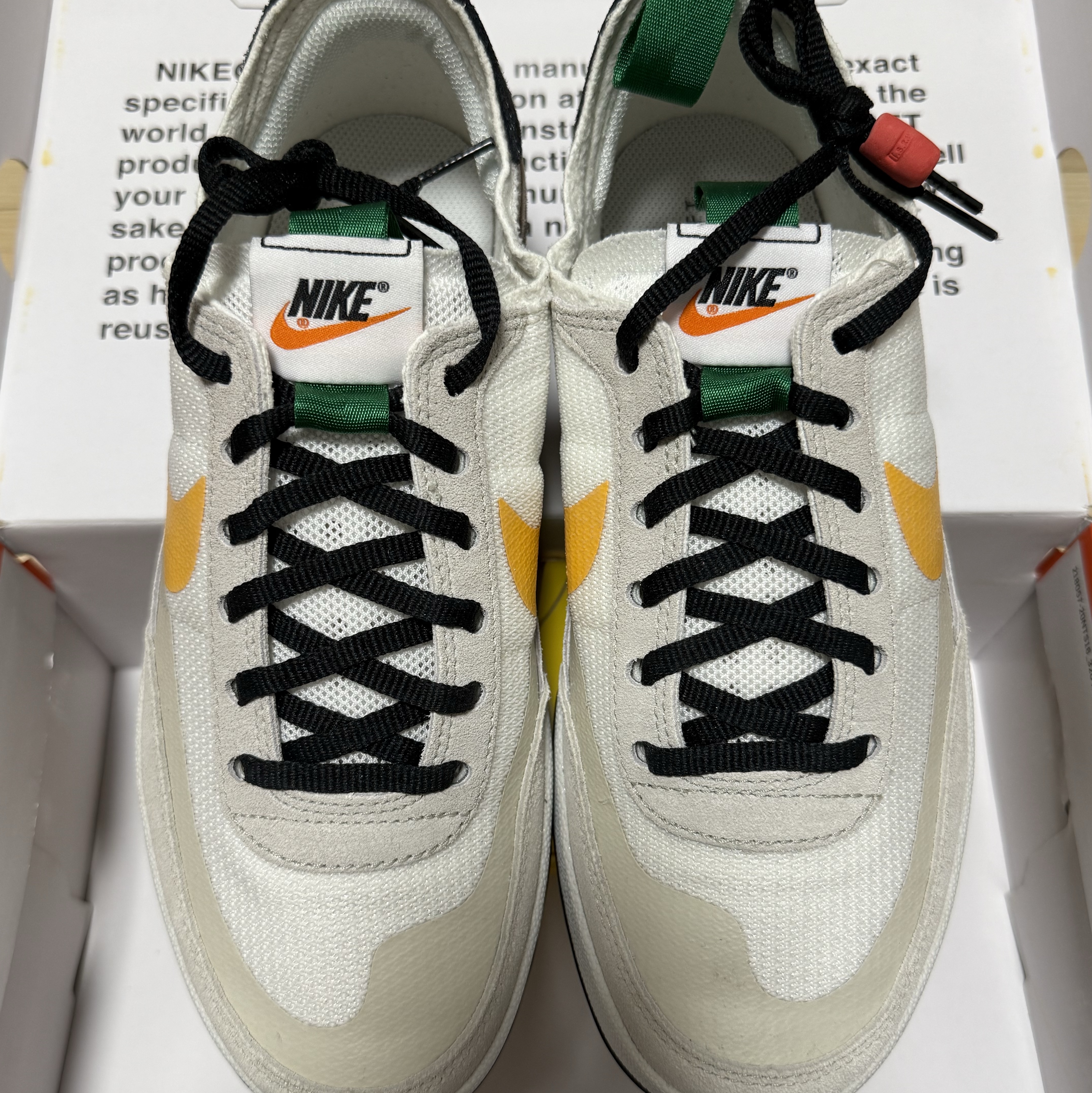 Nike x Tom Sachs General Purpose Shoe Pine Green University Gold 착용 스타일 - 2