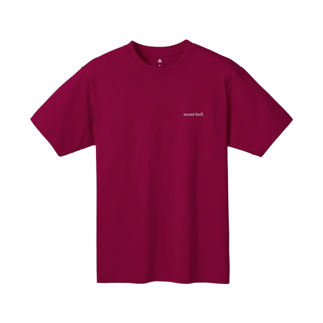 2104792 Montbell Pear Skin Cotton T-Shirt Wine Red