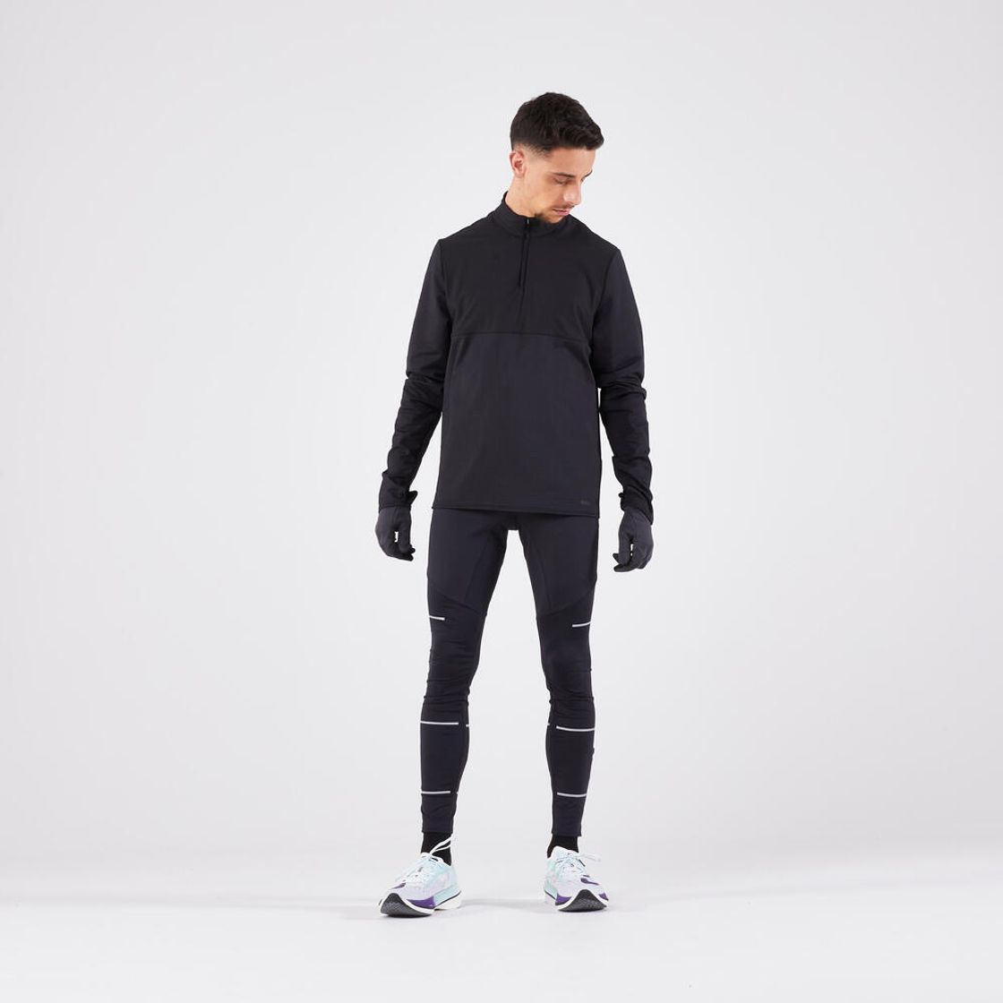 데카트론 러닝 터치스크린 장갑 웜 100 V2 스모크 블랙(DECATHLON Running Touchscreen Gloves Warm 100 V2 Smoked Black) - 8