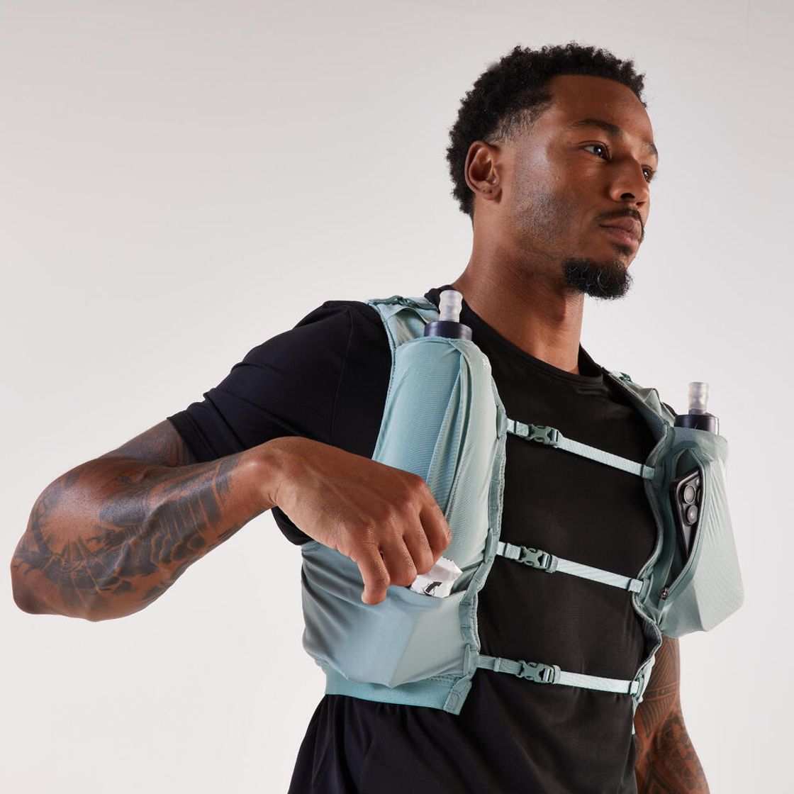 데카트론 경량 트레일러닝 베스트 5L 프로즌 그린(DECATHLON Lightweight Trail Running Vest 5L Frozen Green) - 7